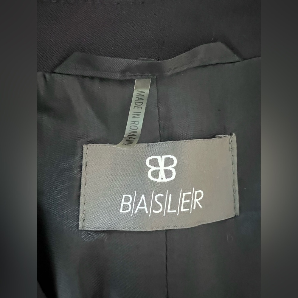 Basler Navy Blue Classic Blazer Single Breasted Two Button Jacket Office - Picture 8 of 12